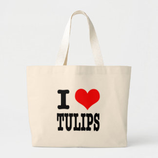 BOLSA TOTE GRANDE EU AMO TULIPAS