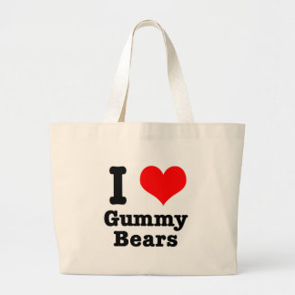 Bolsa Tote Grande EU AMO ursinhos de goma