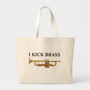 Bolsa Tote Grande Eu Chuto O Ouro De Bronze