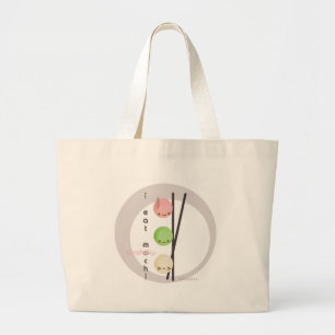 Bolsa Tote Grande Eu como o mochi