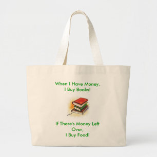 Bolsa Tote Grande Eu compro livros! sacola