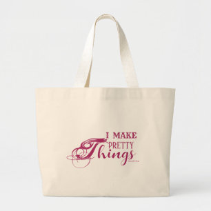 Bolsa Tote Grande Eu Crio Coisas Bonitas Jumbo Tote