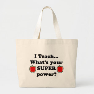 Bolsa Tote Grande Eu ensino