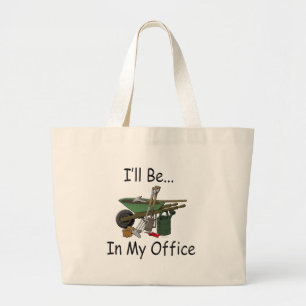 Bolsa Tote Grande Eu estarei em meu escritório