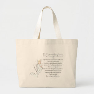 Bolsa Tote Grande "Eu estou fazendo tudo novo "