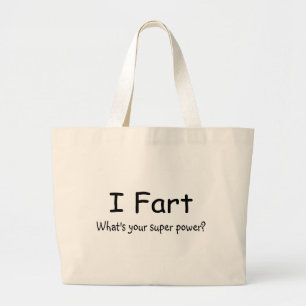 Bolsa Tote Grande Eu Fart o que é seu poder super