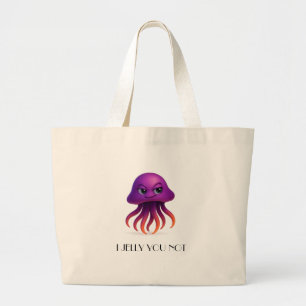 Bolsa Tote Grande Eu Grito Você Não - Criatura Engraçada Do Mar
