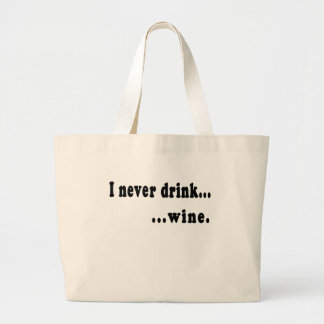 Bolsa Tote Grande Eu nunca bebo… a caneca de cerveja genérica da