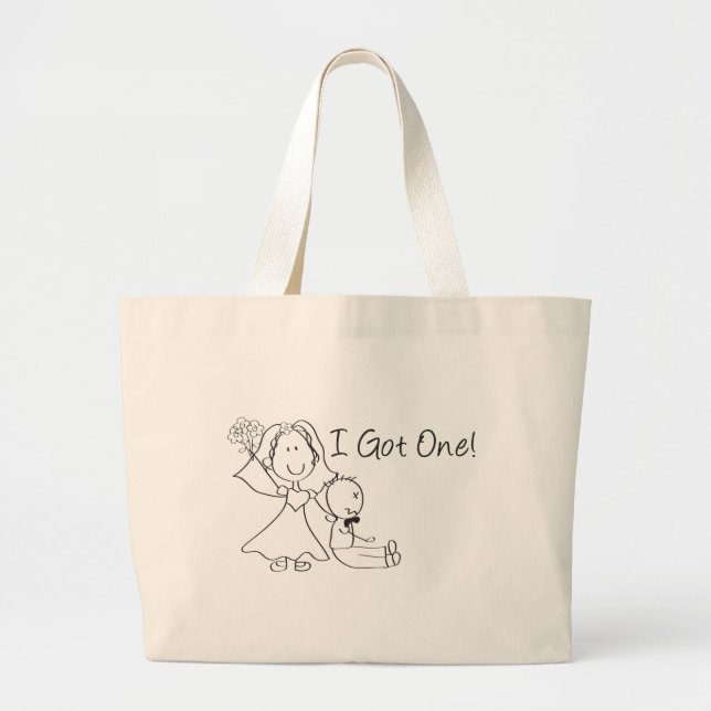 Bolsa Tote Grande Eu obtive um (Frente)