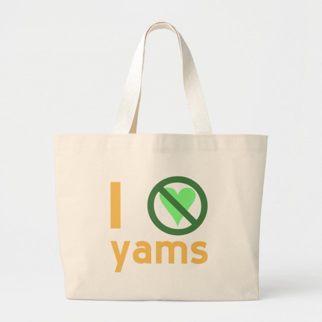 Bolsa Tote Grande Eu Odeio Inhames (Frente)