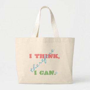 Bolsa Tote Grande Eu Penso, Logo Posso Grande Tote