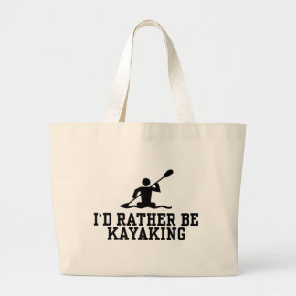 Bolsa Tote Grande Eu preferencialmente ser Kayaking