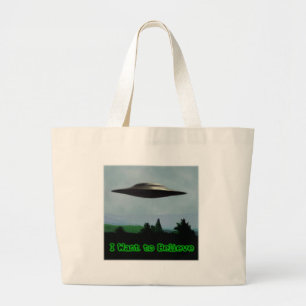 Bolsa Tote Grande Eu quero acreditar