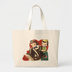Bolsa Tote Grande Eu quero-o ser meus namorados?