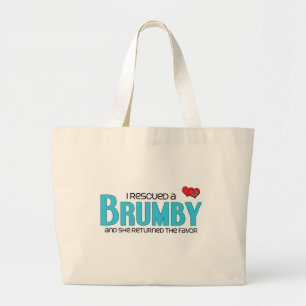 Bolsa Tote Grande Eu salvei um Brumby (o cavalo fêmea)