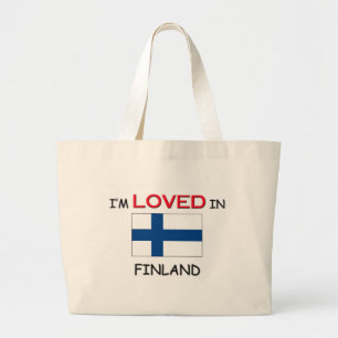 Bolsa Tote Grande Eu sou amado em FINLANDIA