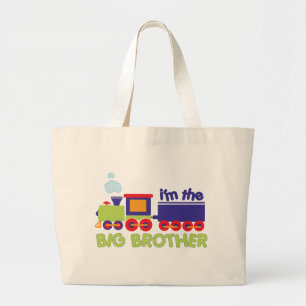 Bolsa Tote Grande Eu sou o t-shirt do trem do big brother