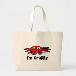 Bolsa Tote Grande Eu sou saco Crabby