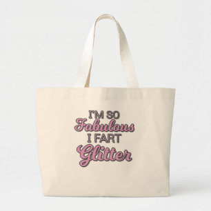 Bolsa Tote Grande Eu sou tão fabuloso que eu faço Orgulho gay de bri