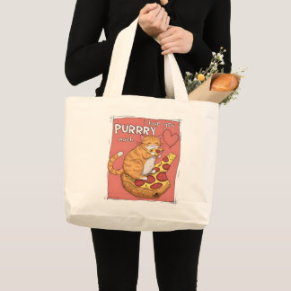 Bolsa Tote Grande Eu Te Amo Muito Gatinho Presente Divertido Para Am