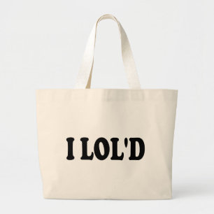 Bolsa Tote Grande Eu vou ser engraçado