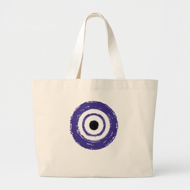 Bolsa Tote Grande Evil Eye t-shirt (Frente)