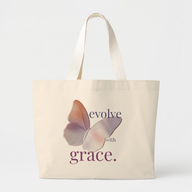 Bolsa Tote Grande Evoluir com Grace Themed (Frente)