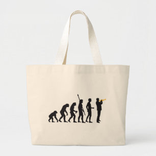 Bolsa Tote Grande evolution trumpet player