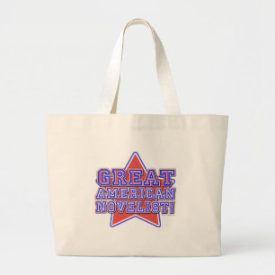Bolsa Tote Grande Excelente American Novelist Design