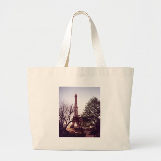Bolsa Tote Grande Excursão Eiffel do La (Frente)