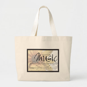 Bolsa Tote Grande Expresse-se com sacola da música