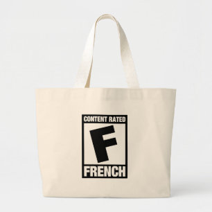 Bolsa Tote Grande F avaliado: Francês
