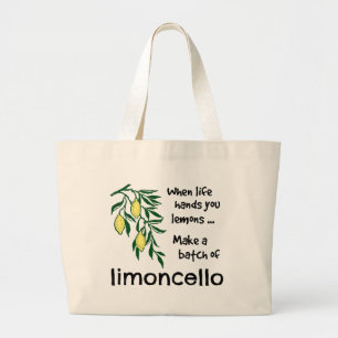 Bolsa Tote Grande Faça um lote de Limoncello