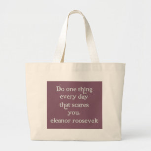 Bolsa Tote Grande Faça uma coisa cada dia esse sustos você