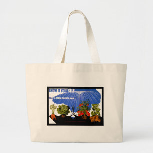 Bolsa Tote Grande Faça você mesmo plantar um jardim de Fazendas ag