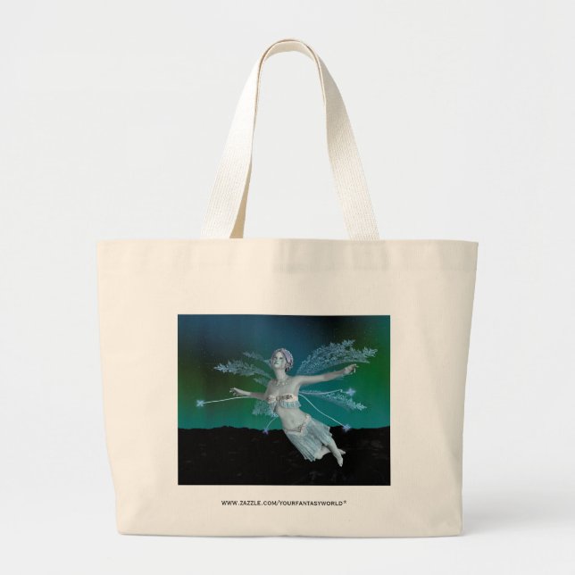 Bolsa Tote Grande Fada de Inverno (Frente)