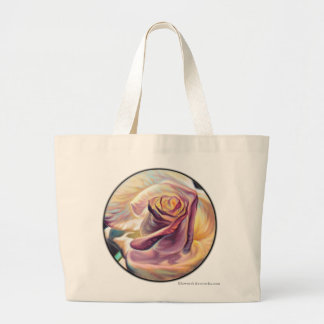 Bolsa Tote Grande Fadas e Rosa-Ouro grande Saco de Tote