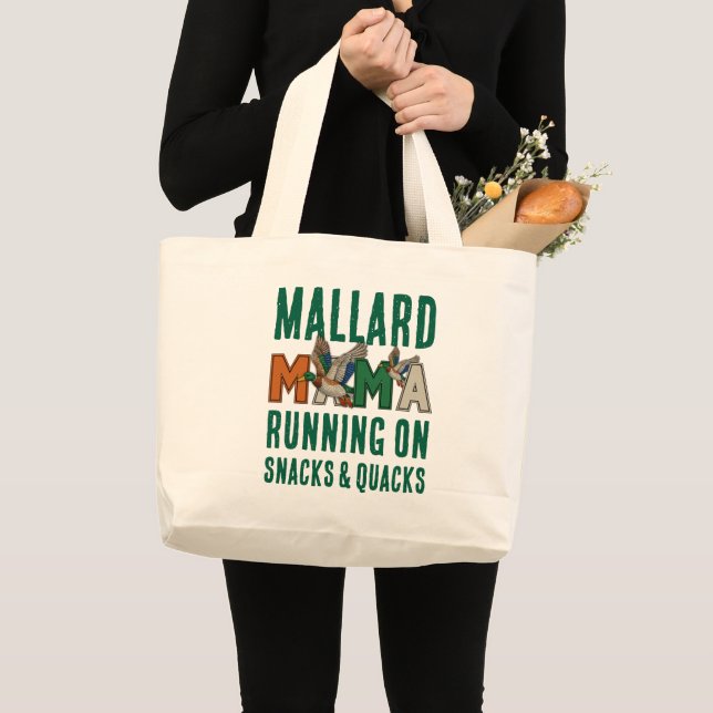 Bolsa Tote Grande Falso Rhinestone MALLARD MAMA (Frente (produto))