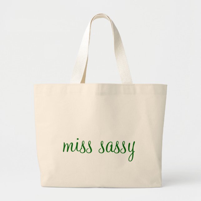 Bolsa Tote Grande falta sassy (Frente)