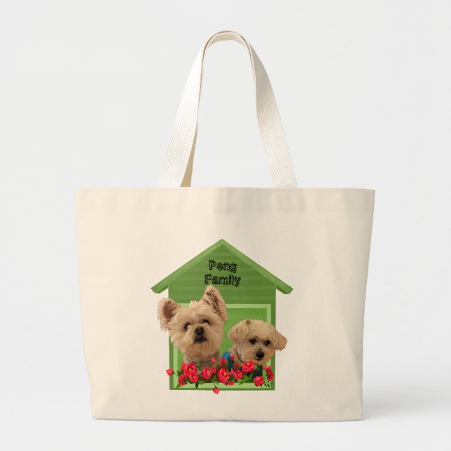 Bolsa Tote Grande Família Personalizada (Frente)