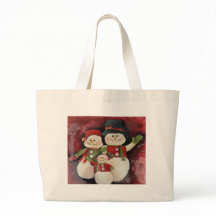 Família vermelha do boneco de neve