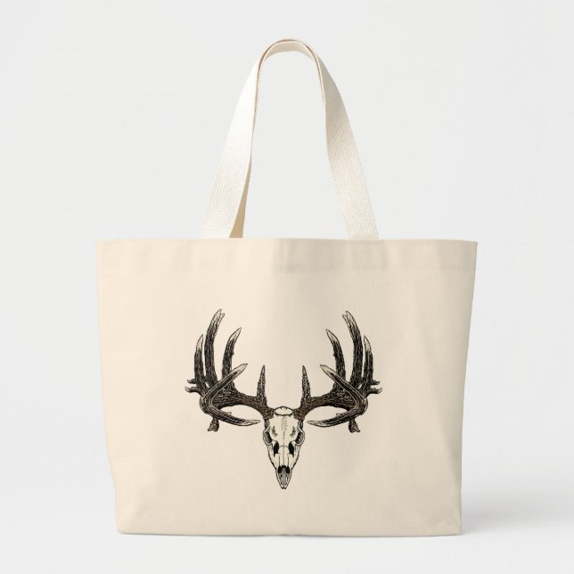 Bolsa Tote Grande Fanfarrão do Whitetail do troféu (Frente)
