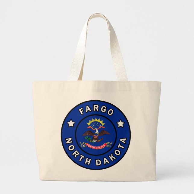 Bolsa Tote Grande Fargo Dakota do Norte (Frente)