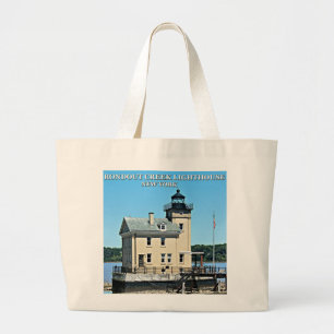 Bolsa Tote Grande Farol da angra de Rondout, New York