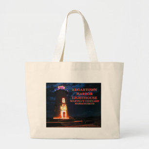 Bolsa Tote Grande Farol de Edgartown, sacola das MÃES do Martha's