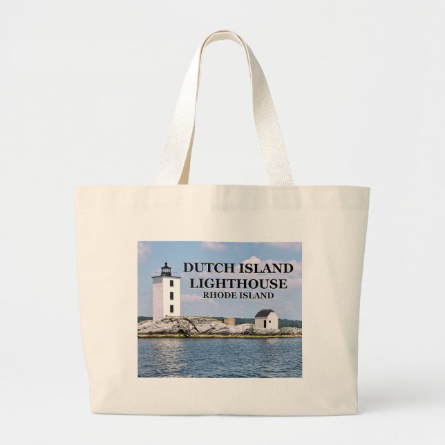 Bolsa Tote Grande Farol de Rhode Island, Bag Tote (Frente)