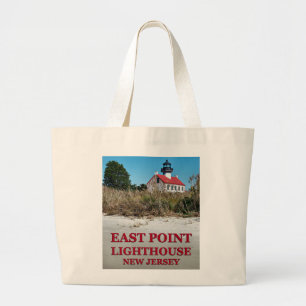 Bolsa Tote Grande Farol do leste do ponto, sacola do jumbo de