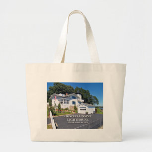 Bolsa Tote Grande Farol do ponto do hospital, Massachusetts