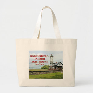 Bolsa Tote Grande Farol do porto de Ogdensburg, New York