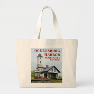 Bolsa Tote Grande Farol do porto de Ogdensburg, sacola de New York